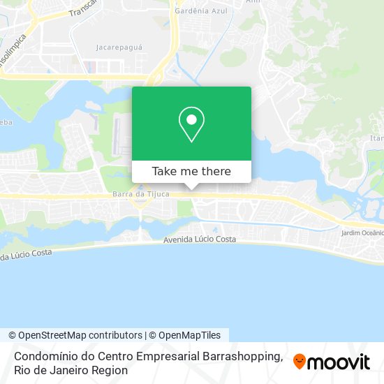 Mapa Condomínio do Centro Empresarial Barrashopping