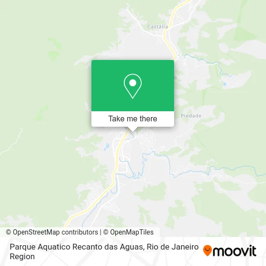 Parque Aquatico Recanto das Aguas map