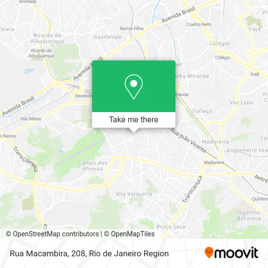 Rua Macambira, 208 map