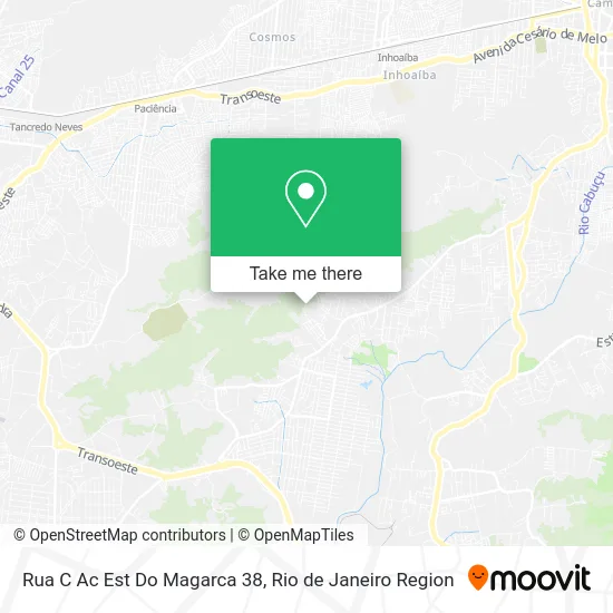 Rua C Ac Est Do Magarca 38 map