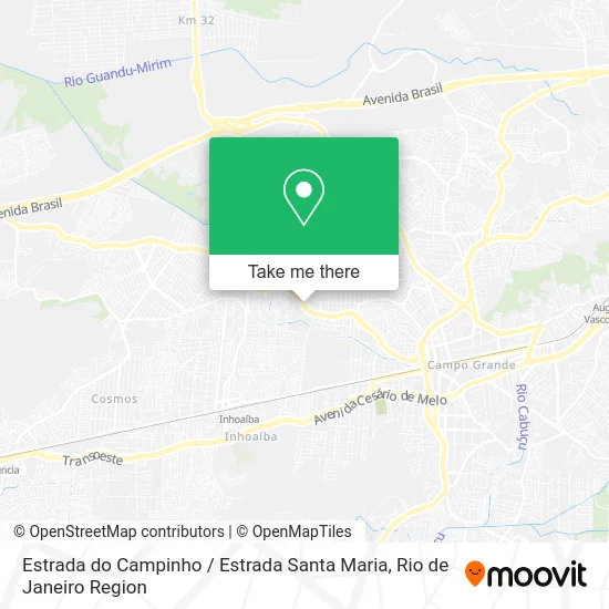 Estrada do Campinho / Estrada Santa Maria map