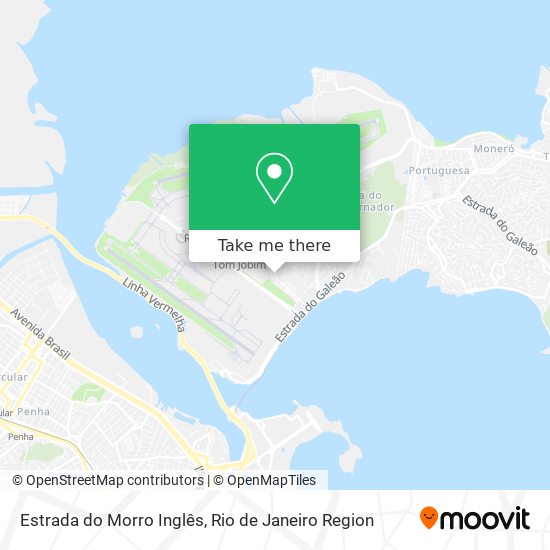 Mapa Estrada do Morro Inglês