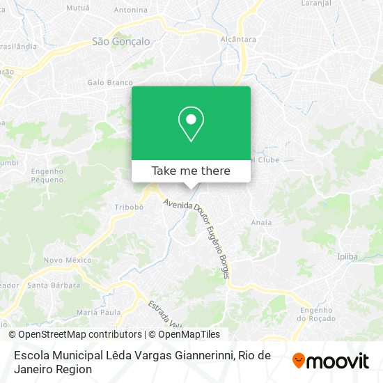 Mapa Escola Municipal Lêda Vargas Giannerinni