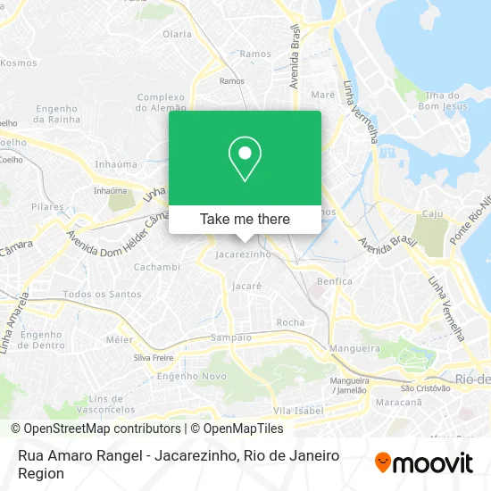 Rua Amaro Rangel - Jacarezinho map