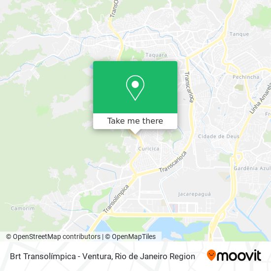 Brt Transolímpica - Ventura map