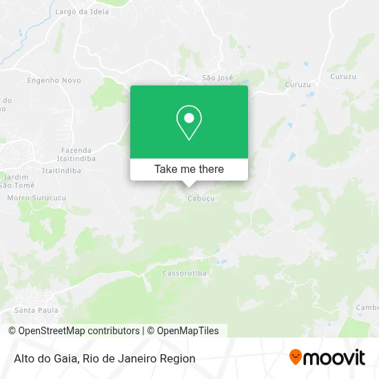 Alto do Gaia map