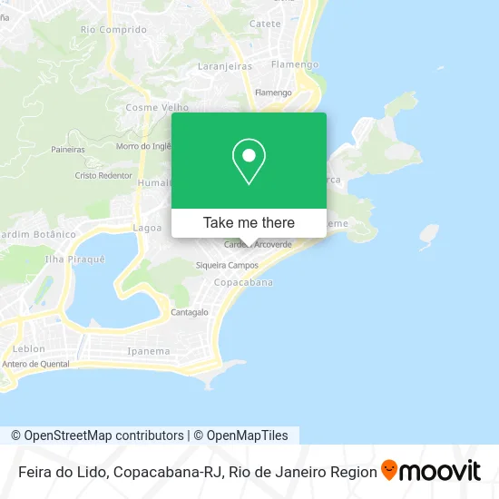 Feira do Lido, Copacabana-RJ map