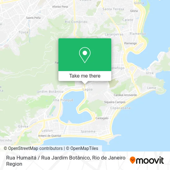 Rua Humaitá / Rua Jardim Botânico map