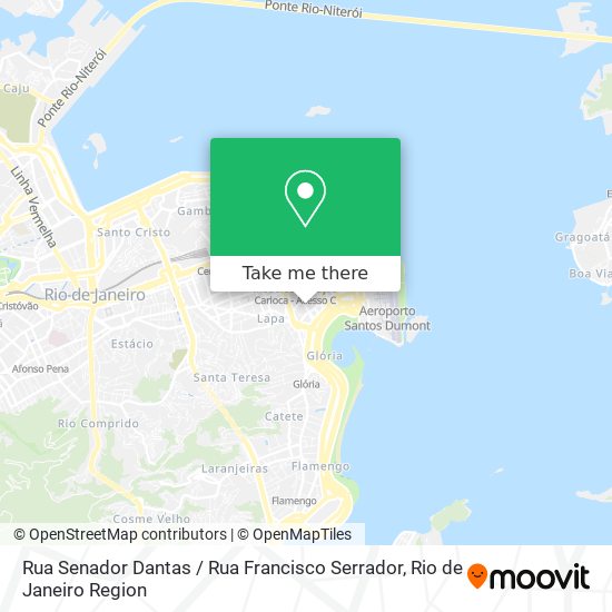 Rua Senador Dantas / Rua Francisco Serrador map