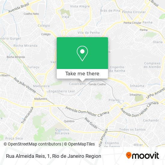 Mapa Rua Almeida Reis, 1