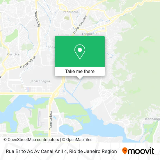 Rua Brito Ac Av Canal Anil 4 map