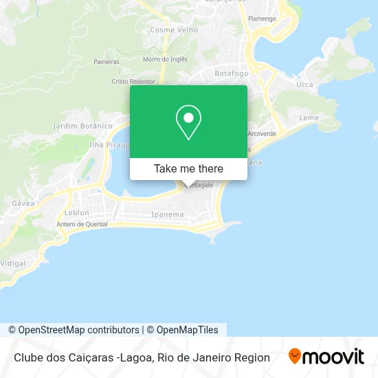 Clube dos Caiçaras -Lagoa map