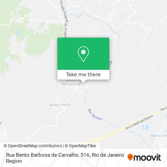 Mapa Rua Bento Barbosa de Carvalho, 516