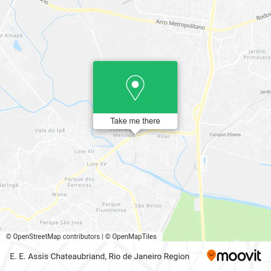 E. E. Assis Chateaubriand map