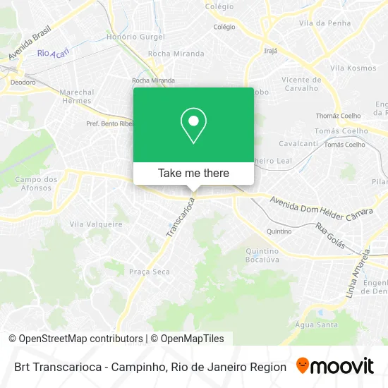 Brt Transcarioca - Campinho map