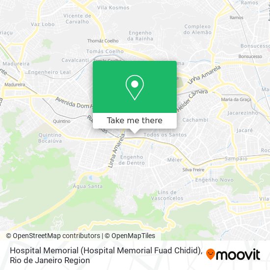 Mapa Hospital Memorial (Hospital Memorial Fuad Chidid)