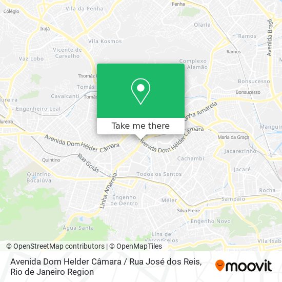 Mapa Avenida Dom Helder Câmara / Rua José dos Reis