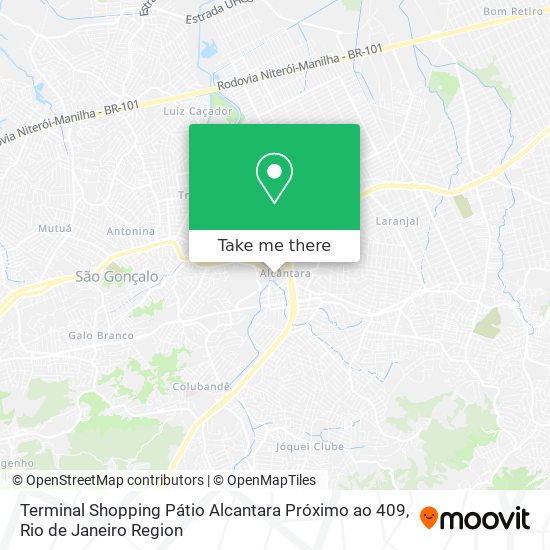 Terminal Shopping Pátio Alcantara Próximo ao 409 map