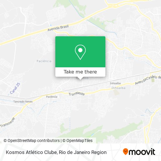 Kosmos Atlético Clube map