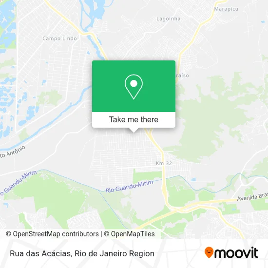 Rua das Acácias map