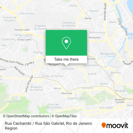 Rua Cachambi / Rua São Gabriel map