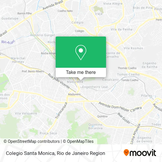 Colegio Santa Monica map