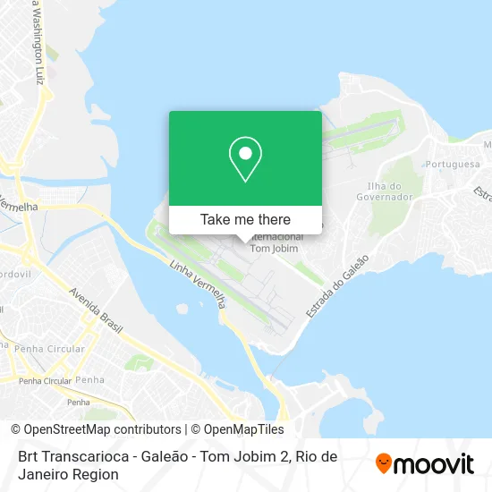 Brt Transcarioca - Galeão - Tom Jobim 2 map