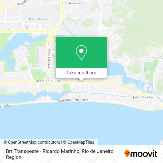 Brt Transoeste - Ricardo Marinho map