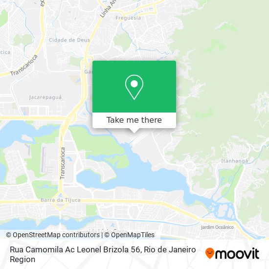 Mapa Rua Camomila Ac Leonel Brizola 56