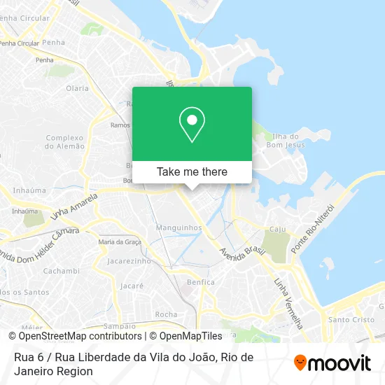 Rua 6 / Rua Liberdade da Vila do João map