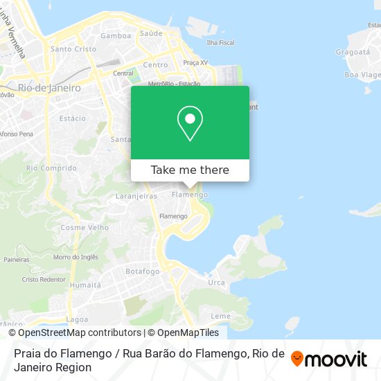 Mapa Praia do Flamengo / Rua Barão do Flamengo