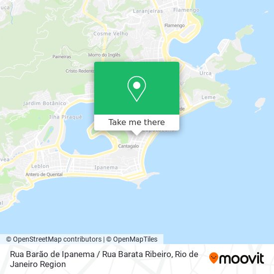 Rua Barão de Ipanema / Rua Barata Ribeiro map