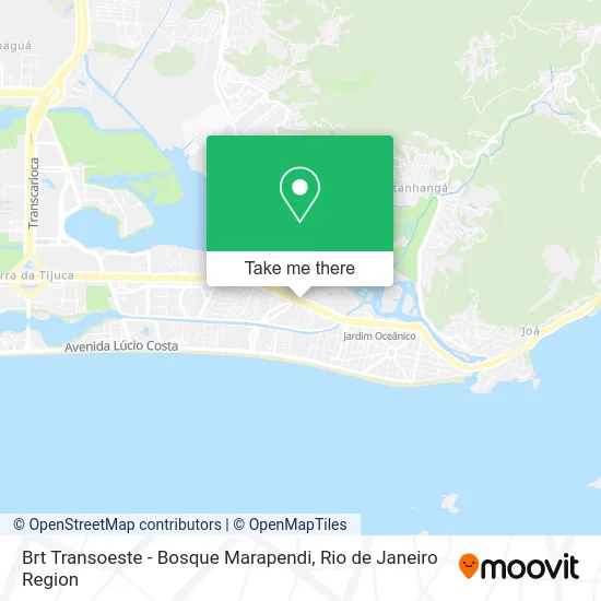 Brt Transoeste - Bosque Marapendi map