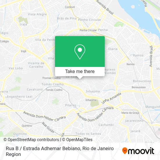 Rua B / Estrada Adhemar Bebiano map