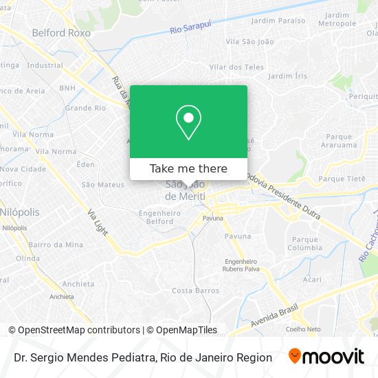 Mapa Dr. Sergio Mendes Pediatra