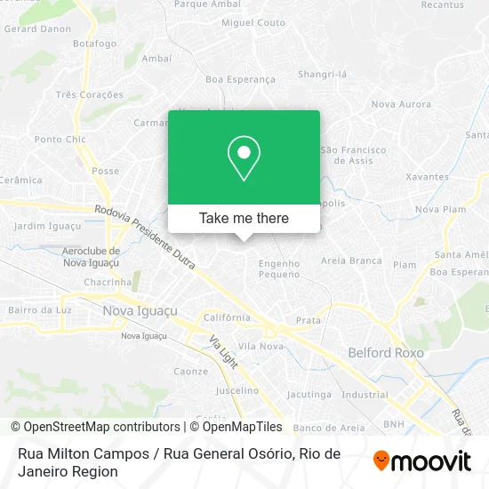 Rua Milton Campos / Rua General Osório map