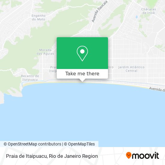 Praia de Itaipuacu map