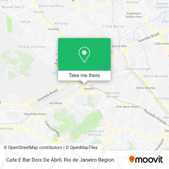 Cafe E Bar Dois De Abril map