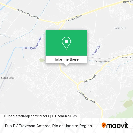 Rua F / Travessa Antares map