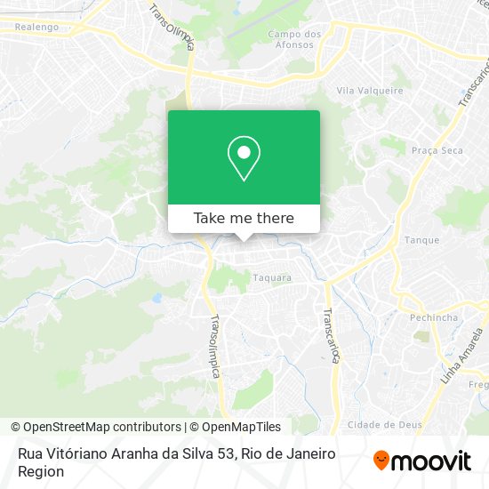 Mapa Rua Vitóriano Aranha da Silva 53