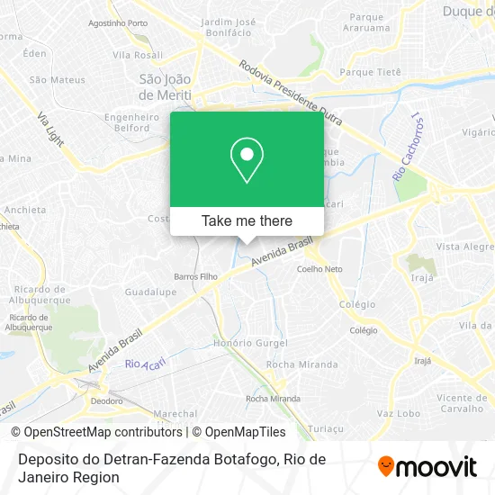Deposito do Detran-Fazenda Botafogo map