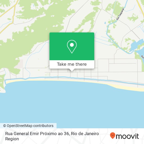 Mapa Rua General Emir Próximo ao 36