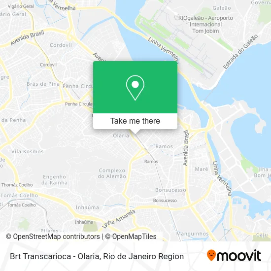 Brt Transcarioca - Olaria map