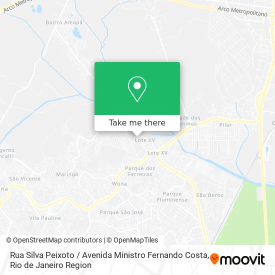 Rua Silva Peixoto / Avenida Ministro Fernando Costa map