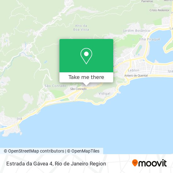 Mapa Estrada da Gávea 4