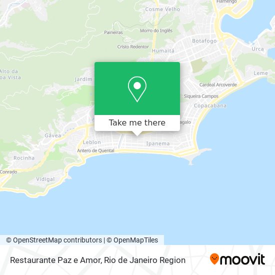 Restaurante Paz e Amor map