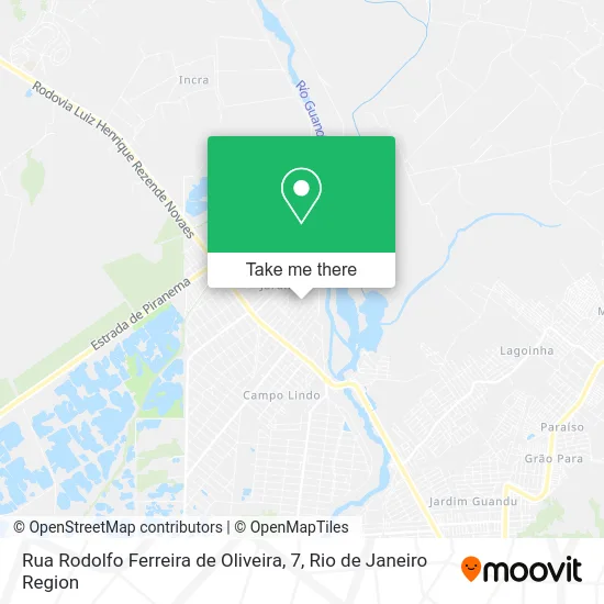 Rua Rodolfo Ferreira de Oliveira, 7 map