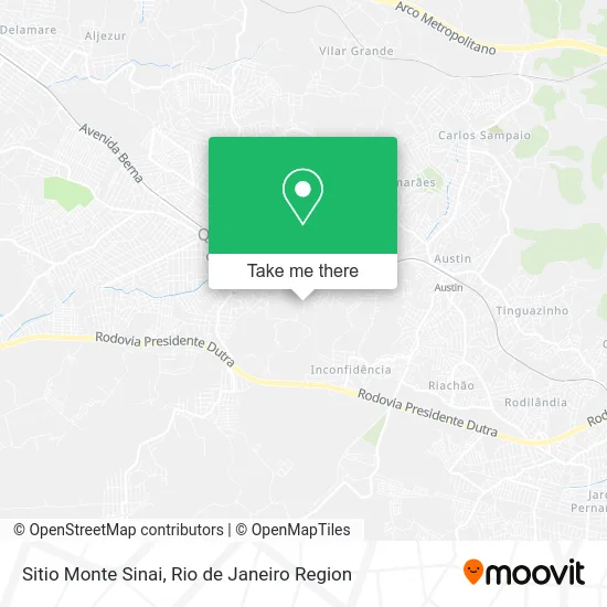 Sitio Monte Sinai map