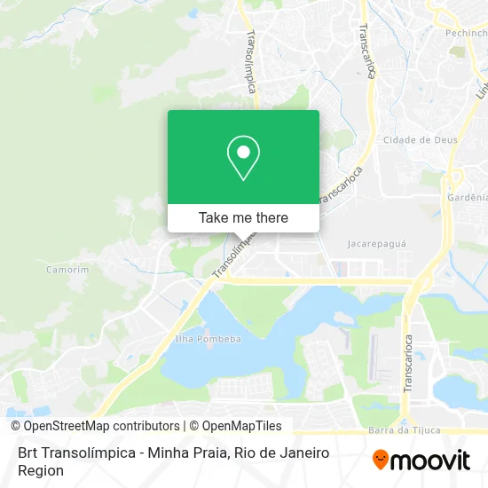 Brt Transolímpica - Minha Praia map