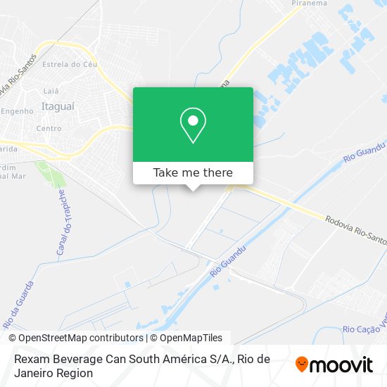 Rexam Beverage Can South América S / A. map